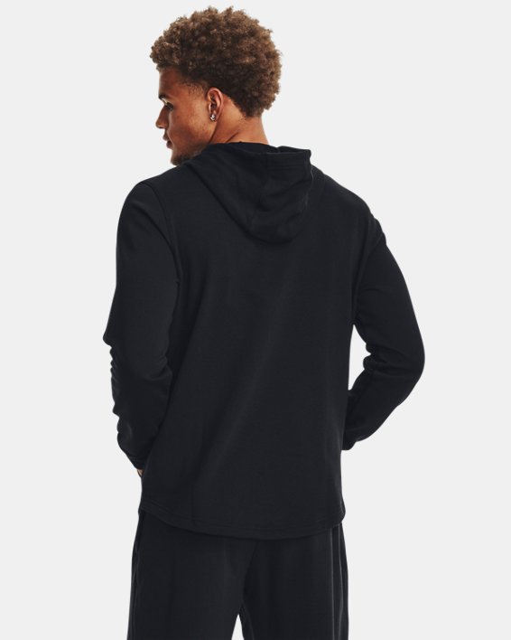 Men's UA Rival Terry Graphic Hoodie in Black image number 1